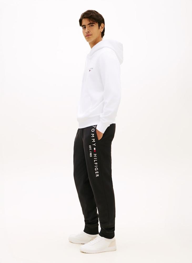 TOMMY HILFIGER Logo Terry Cuffed Leg Joggers - Image 3